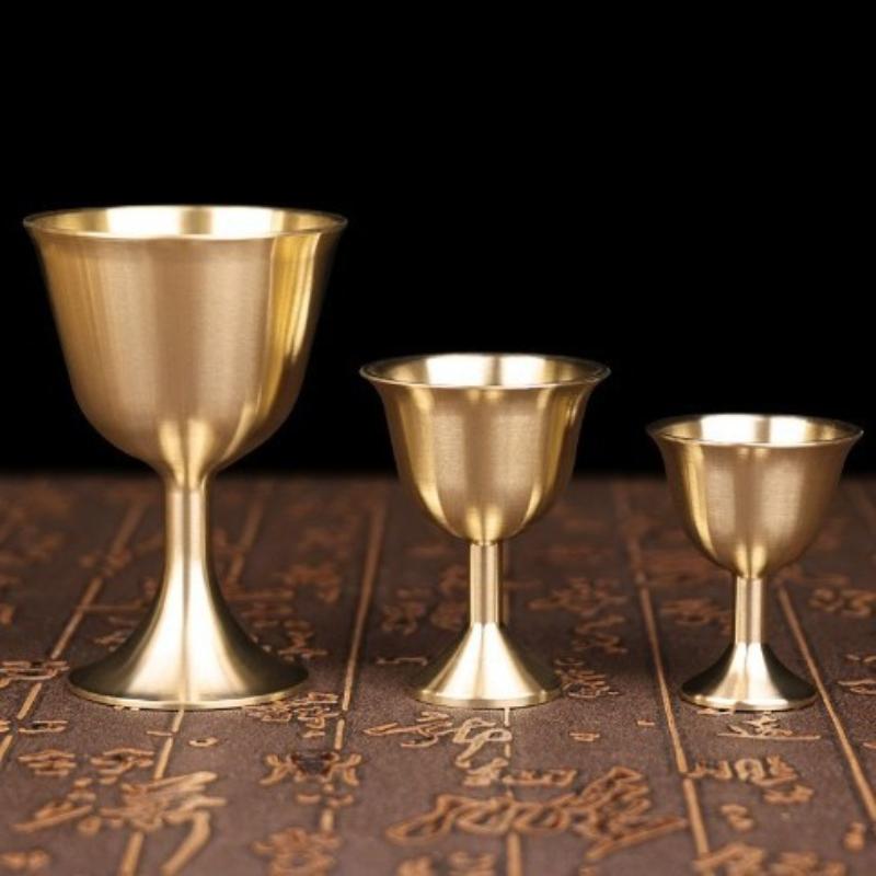 Wine Beer Glass - Retro Brass Copper Mug, Exquisite High