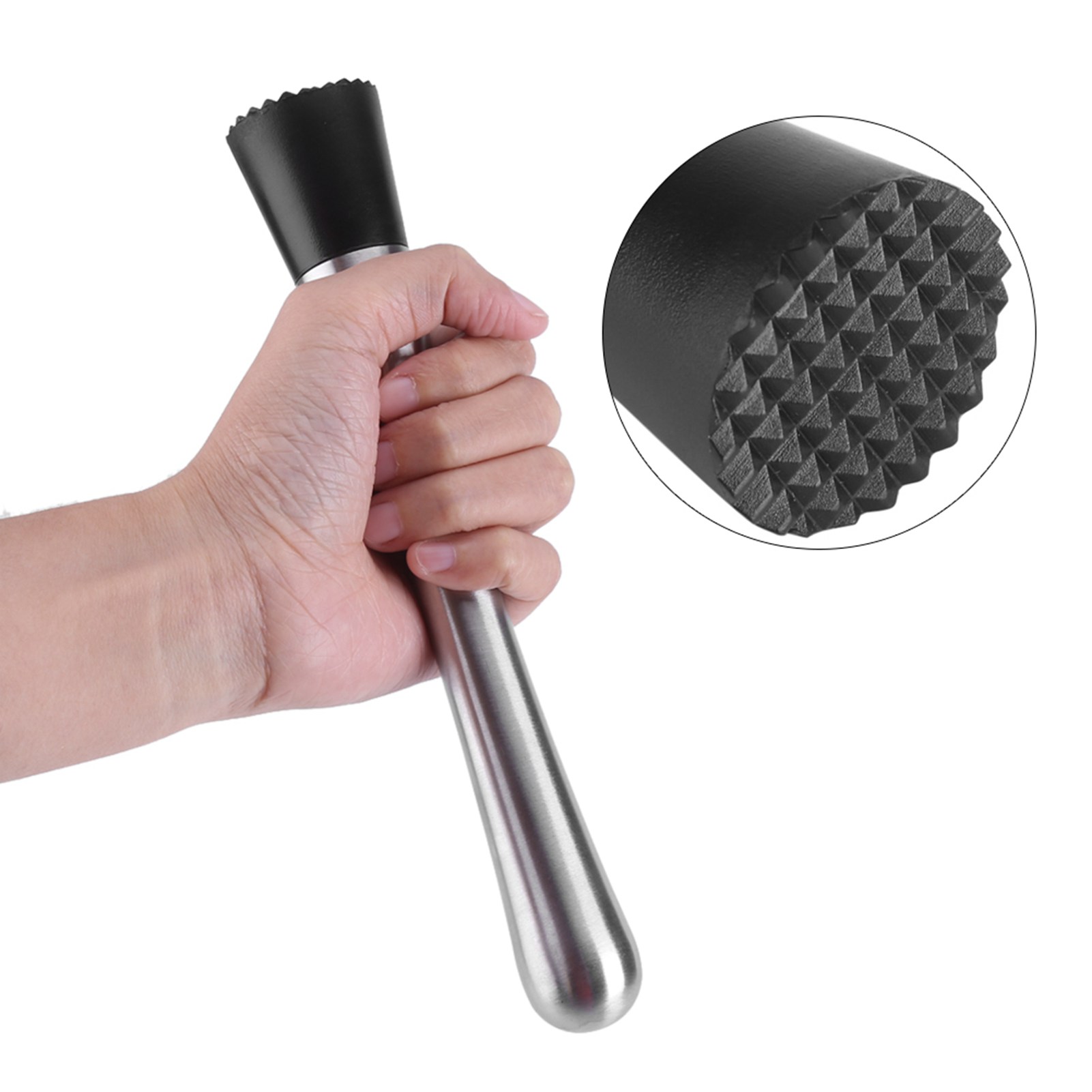 Muddler Cocktail Bar - 20cm Length Stainless Steel Bar Stick
