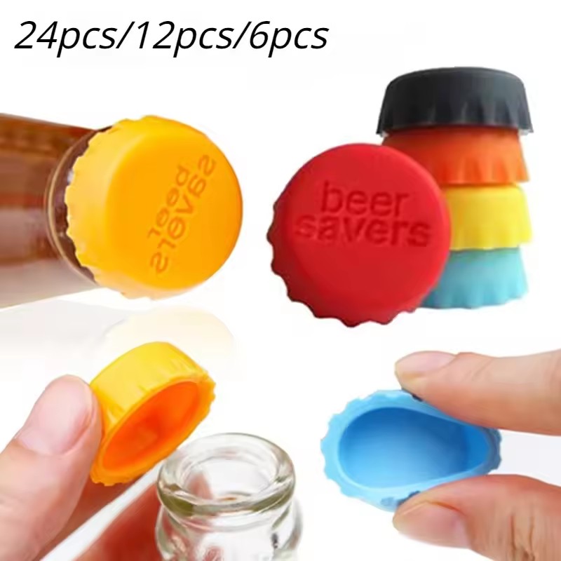 Wine Beer Garden - 6pcs/suit Candy Colors Silicone Beer Bottle