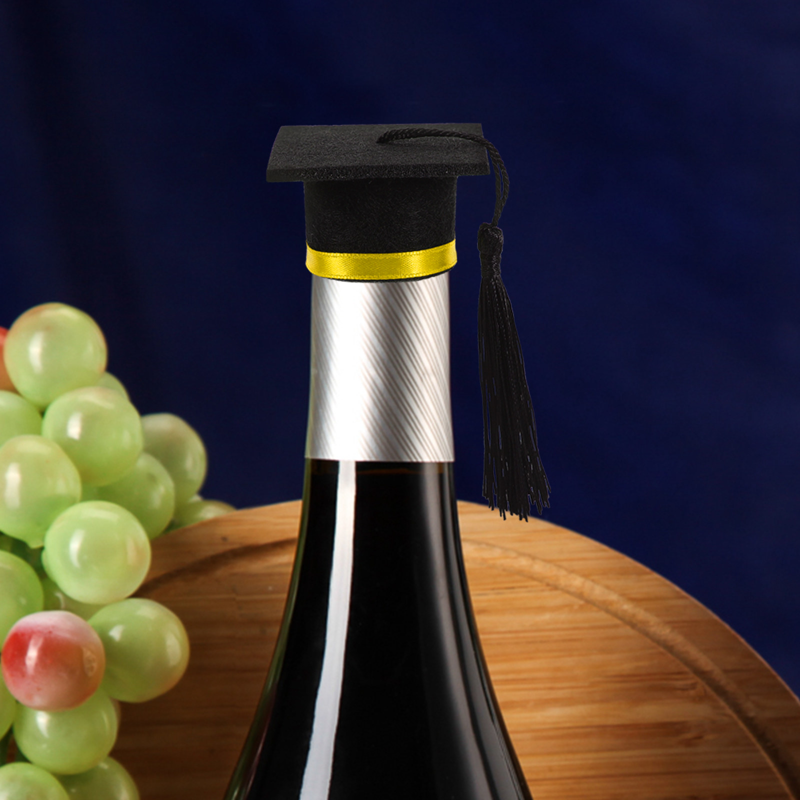 Wine Beer Hat - 4Pcs Graduation Hat Jar Topper Mini