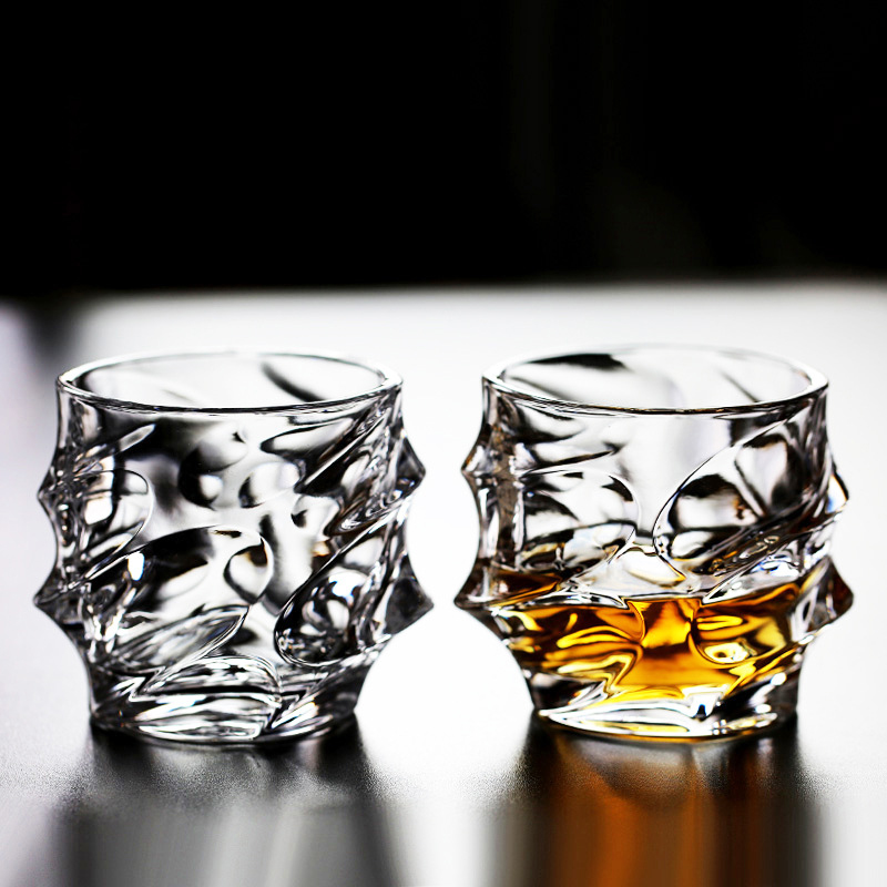 Wine Beer Glass - 320ml Transparent Cocktail Brandy Cups 2pcs