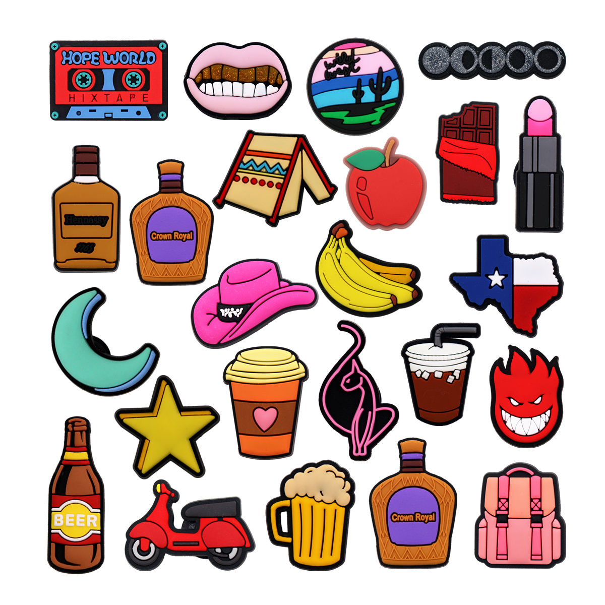 Wine Beer Hat - 1 Pcs Novelty Shoe Charms Accessories