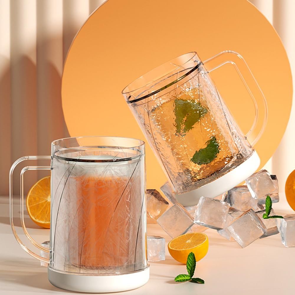 Wine Beer Glass - Home with Handle Liquid Refrigerator Frozen