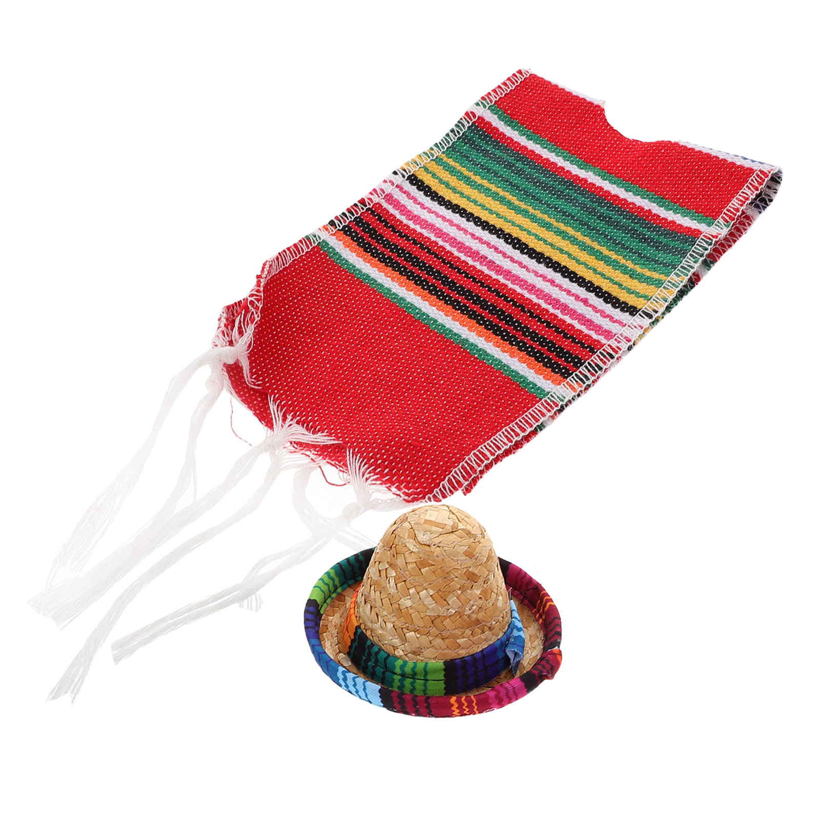 Wine Beer Hat - 1Set Mexican Bottle Ponchos Set Mini