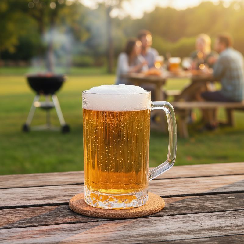 Wine Beer Glass - 1PCS Acrylic Beer Mug 500ML Unbreakable