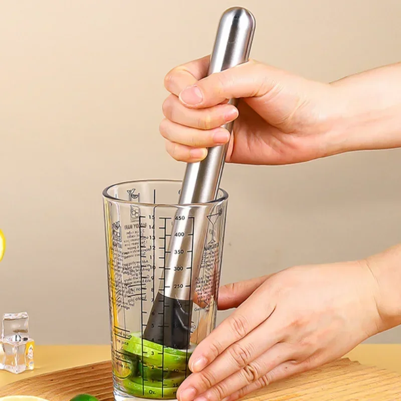Muddler Cocktail Bar - Stainless Steel Crushed Ice Hammer Multifunctional
