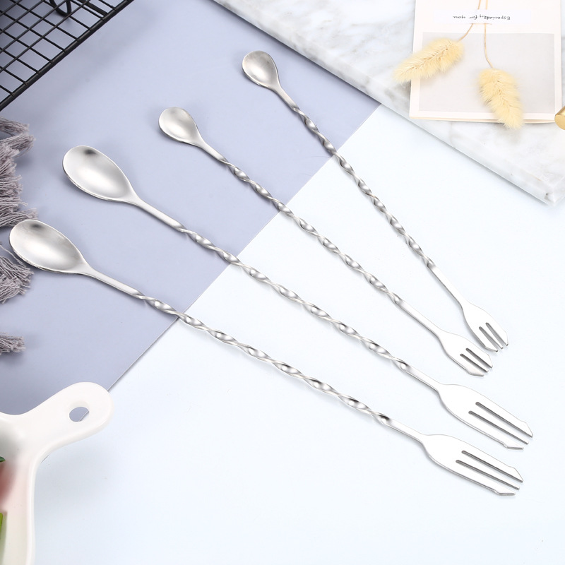 Muddler Cocktail Bar - New Long Handle Cocktail Mixing Spoon