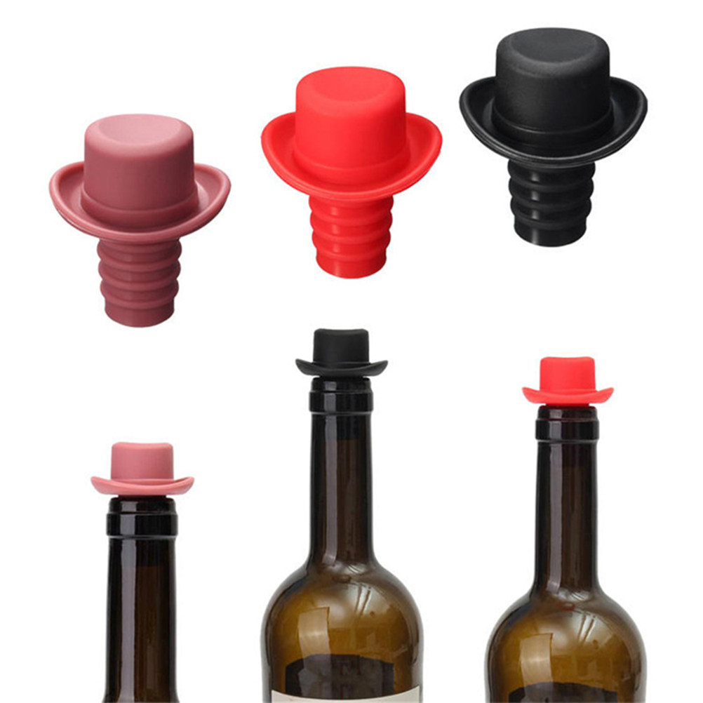 5Pcs Hat-Shaped Silicone Wine  - Wine Beer Hat ulasan dan harga