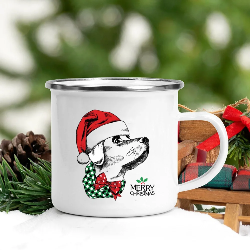 Handle Enamel Mugs Santa Hat A - Wine Beer Hat ulasan dan harga