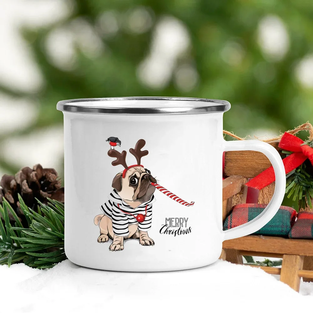 Handle Enamel Mugs Santa Hat A - Wine Beer Hat ulasan dan harga