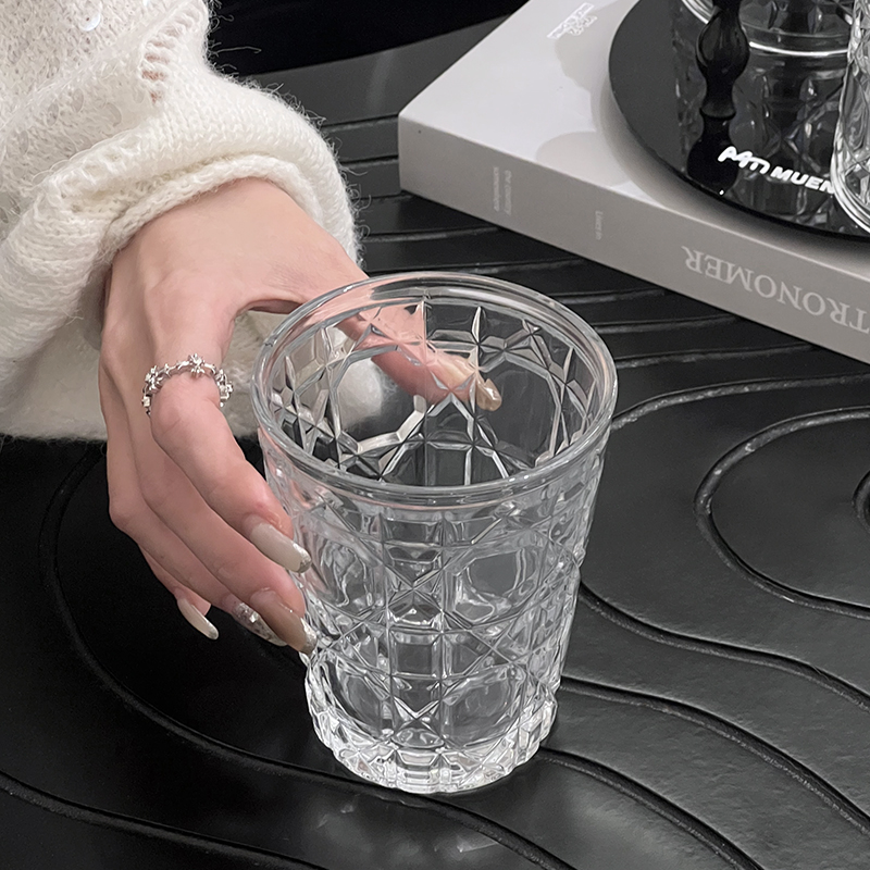 2pcs 310ml Vintage Diamond Pat - Wine Beer Glass ulasan dan harga