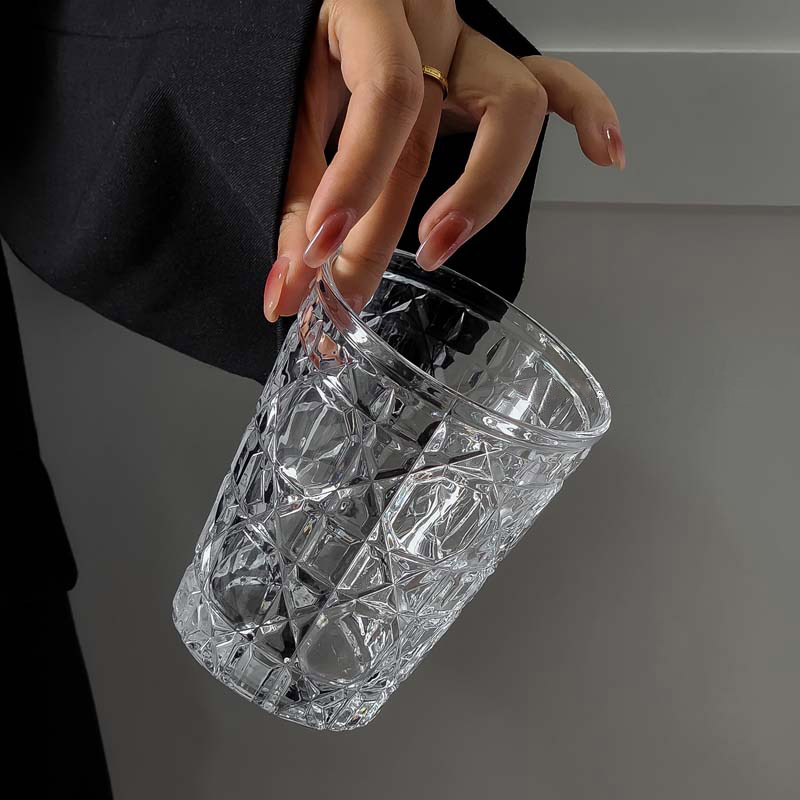 2pcs 310ml Vintage Diamond Pat - Wine Beer Glass ulasan dan harga