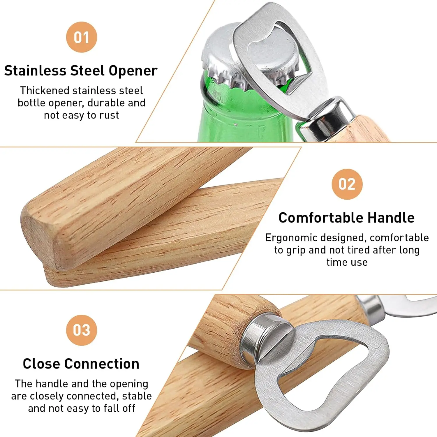 Beer Can Opener Wooden Bottle  - Wine Beer Glass ulasan dan harga