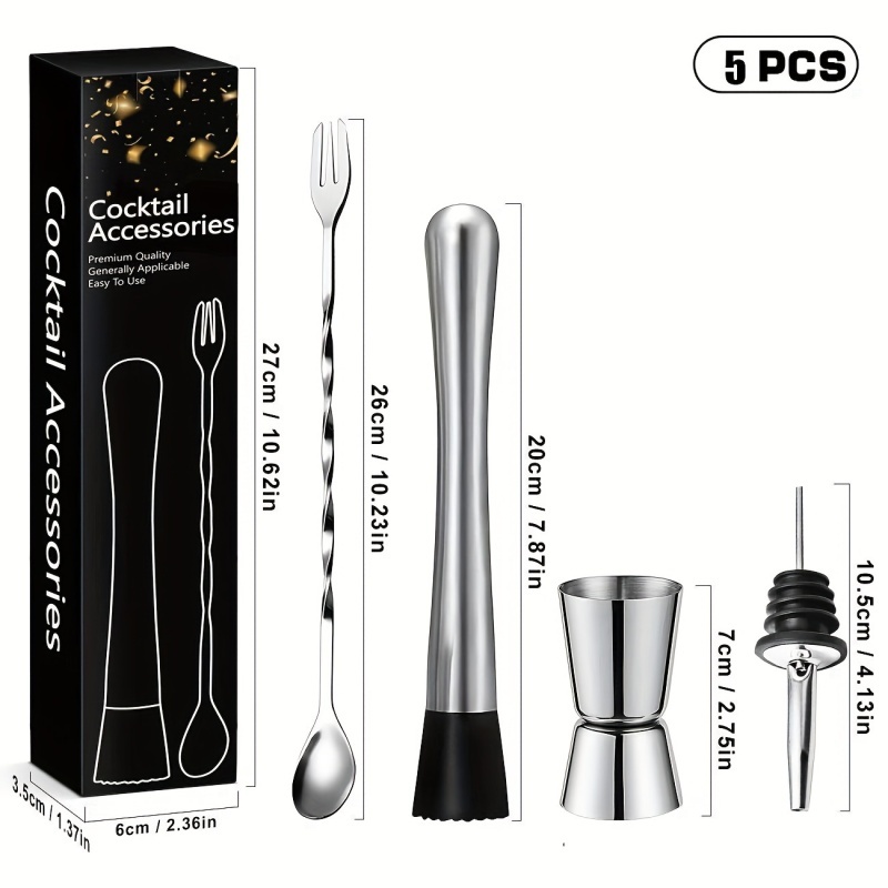 【Stainless Steel & Professiona - Muddler Cocktail Bar ulasan dan harga