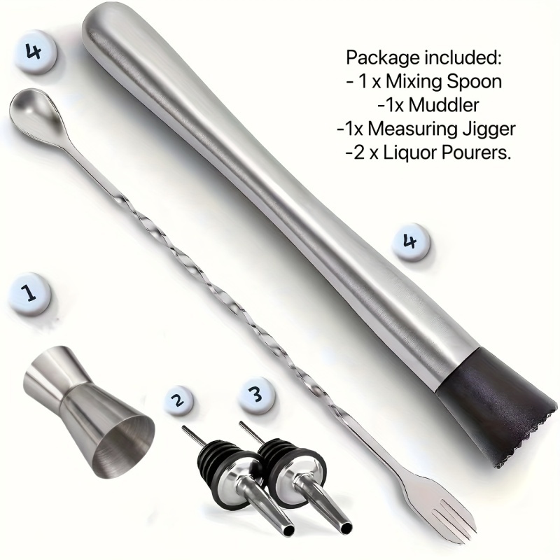 【Stainless Steel & Professiona - Muddler Cocktail Bar ulasan dan harga