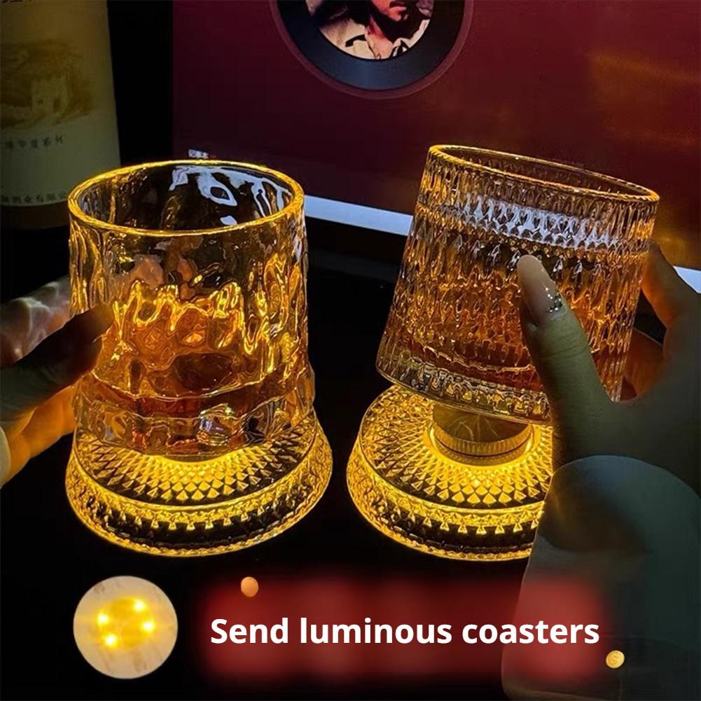 Rotating Whiskey Glass Creativ - Wine Beer Glass ulasan dan harga