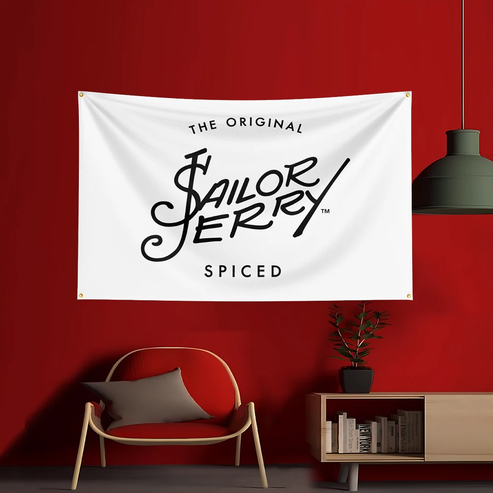 90X150CM S-Sailor Jerrys rum F - Wine Beer Garden ulasan dan harga