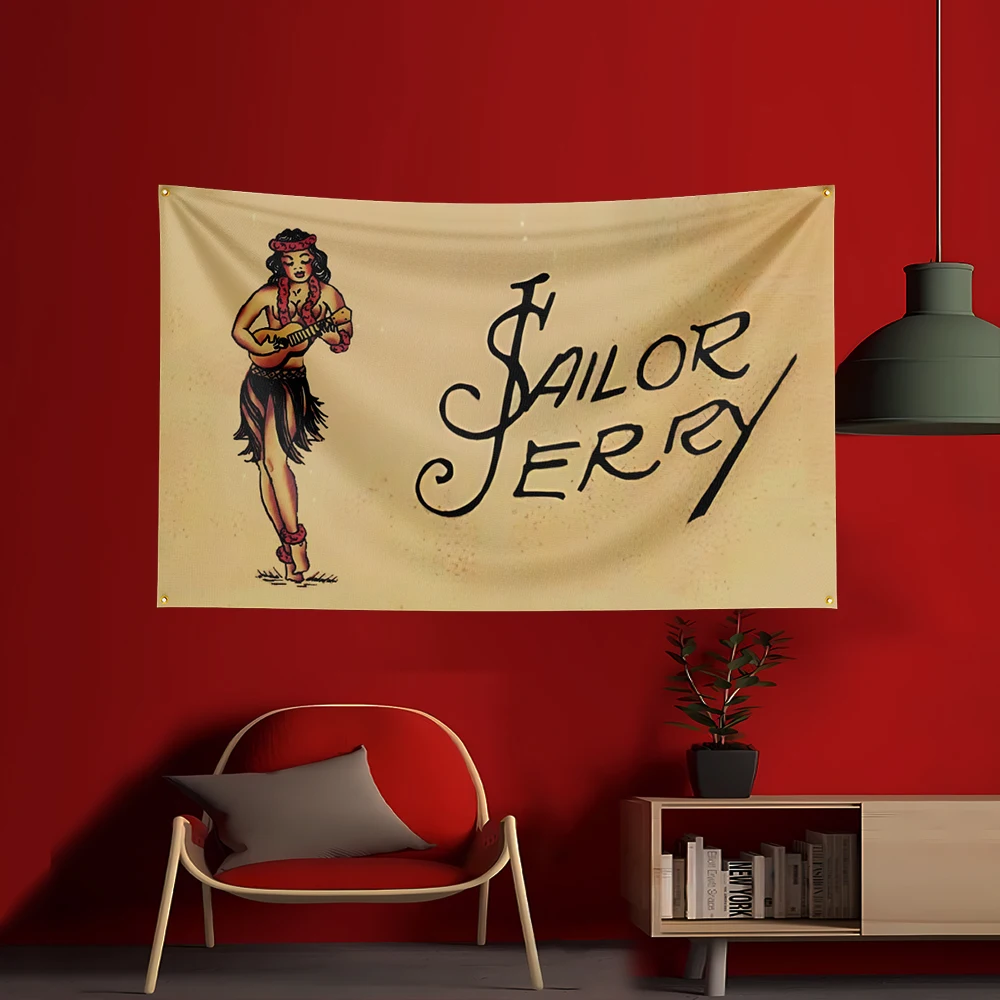 90X150CM S-Sailor Jerrys rum F - Wine Beer Garden ulasan dan harga