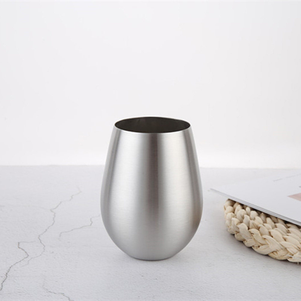 18Oz Stainless Steel Egg Shape - Wine Beer Glass ulasan dan harga