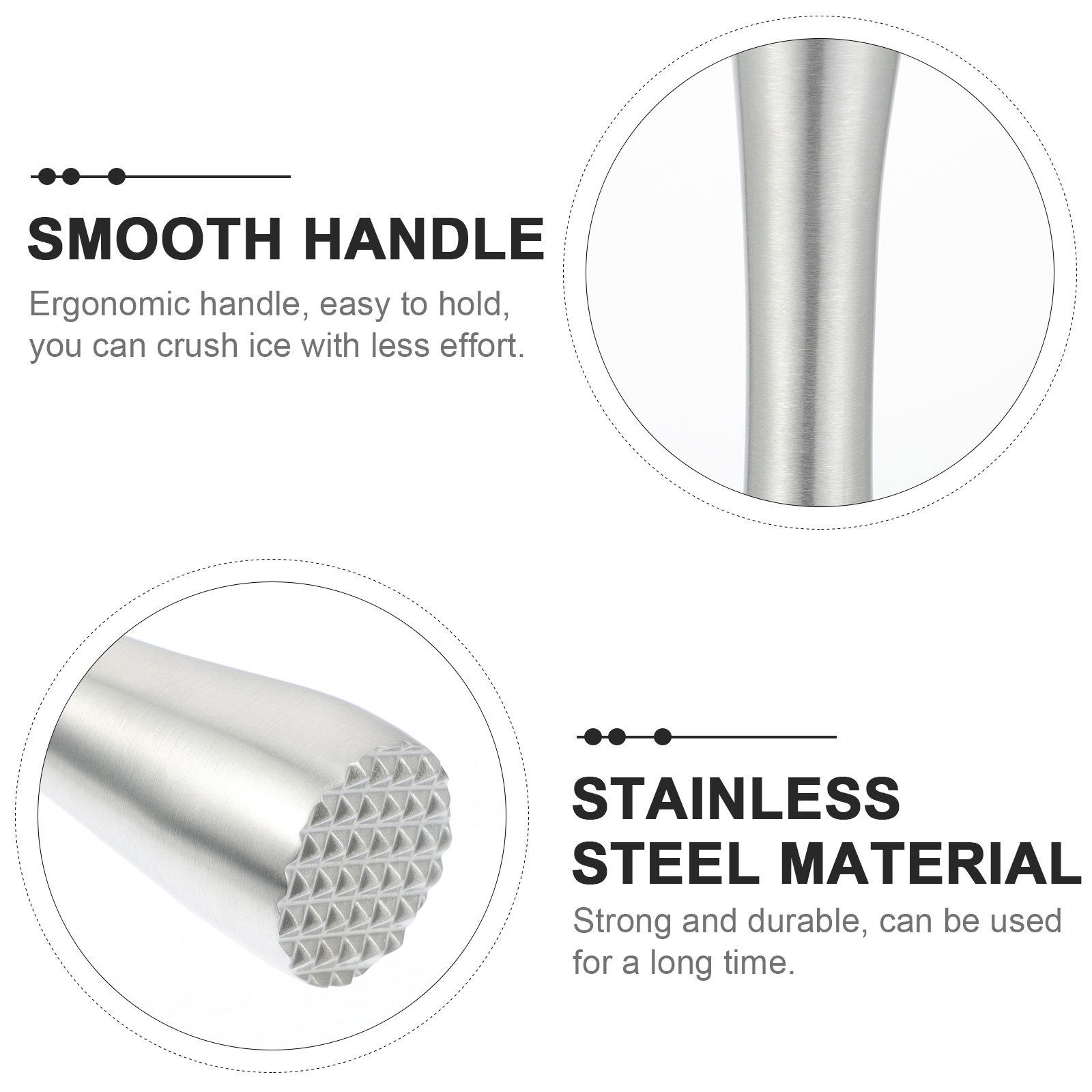Sturdy Stainless Steel Grindin - Muddler Cocktail Bar ulasan dan harga