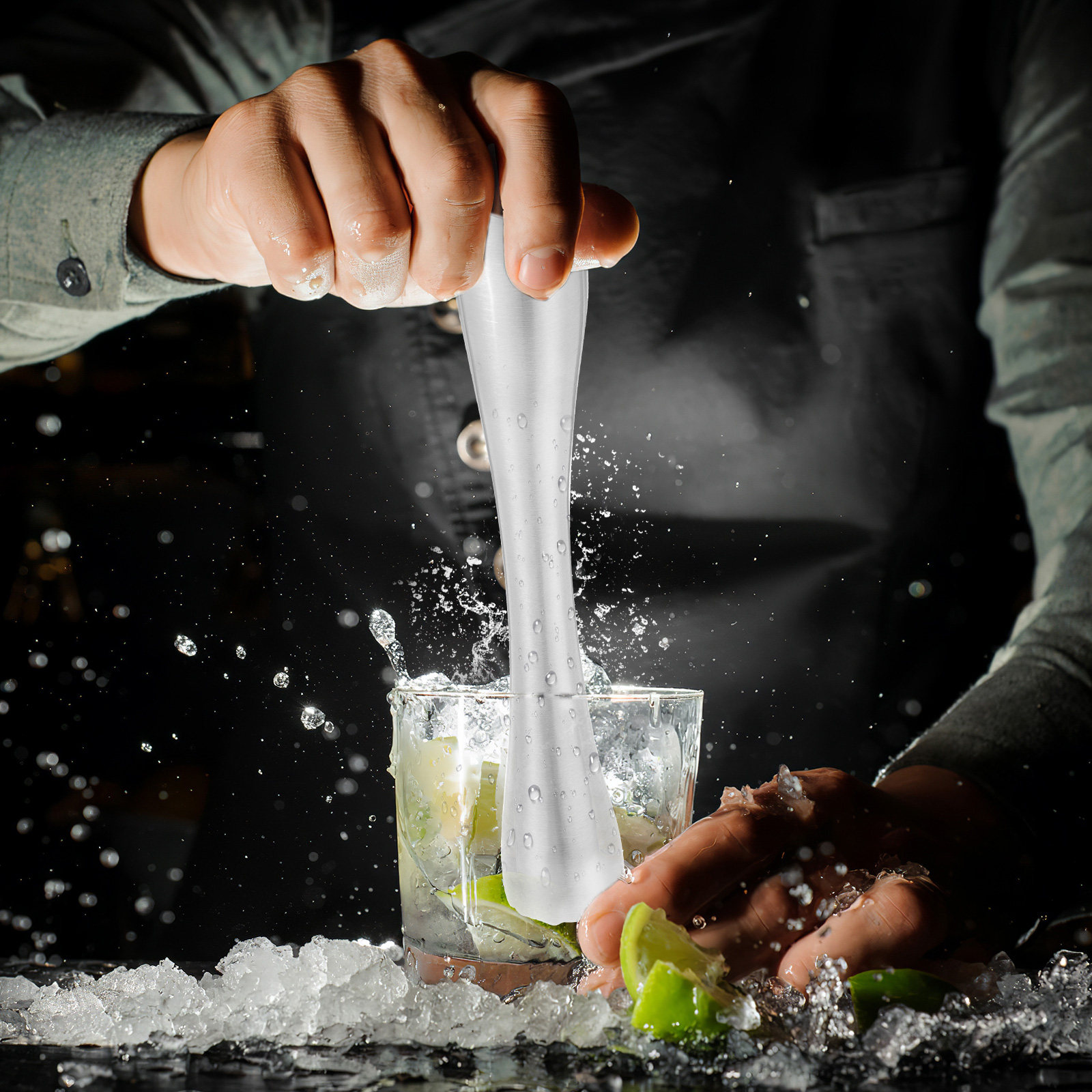 Sturdy Stainless Steel Grindin - Muddler Cocktail Bar ulasan dan harga