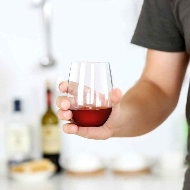 2/4Pcs Shatterproof Plastic Wi - Wine In Beer Glass ulasan dan harga
