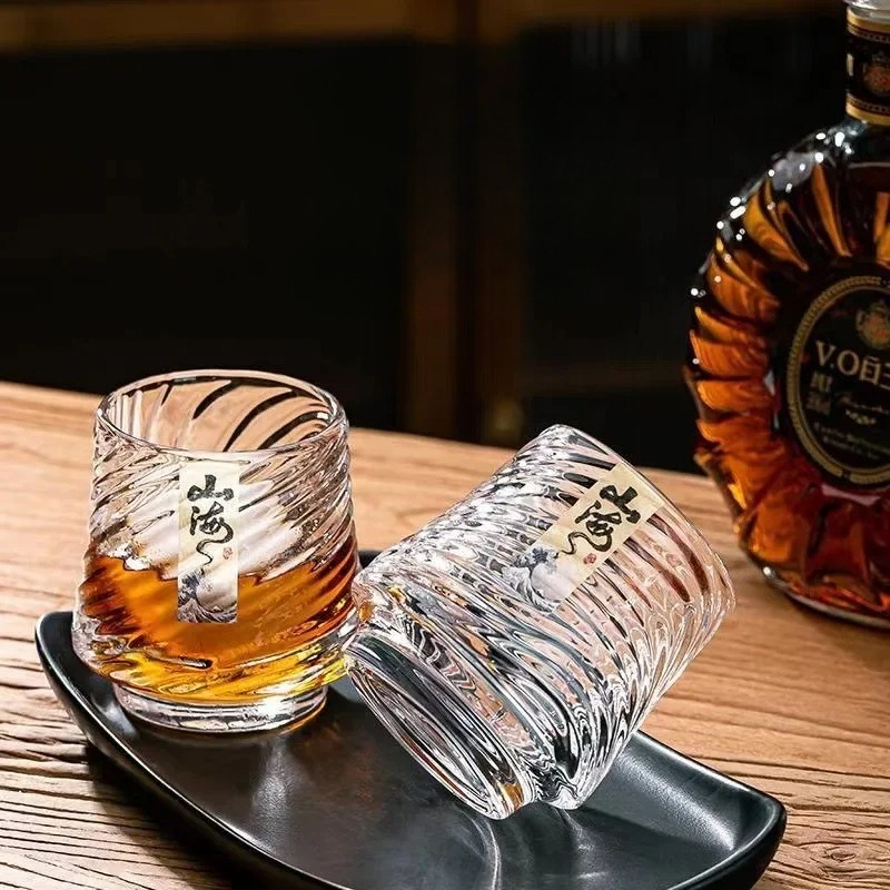 Glass Whiskey Cup Set Shanhai  - Wine Beer Glass ulasan dan harga