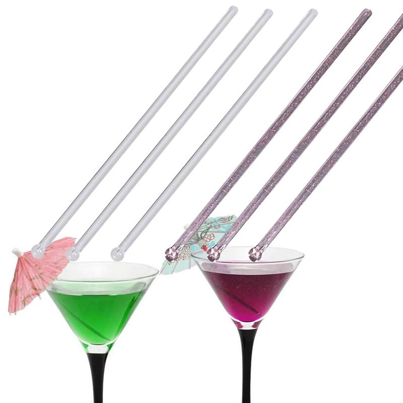 100Pcs Transparent Cocktail Dr - Muddler Cocktail Bar ulasan dan harga
