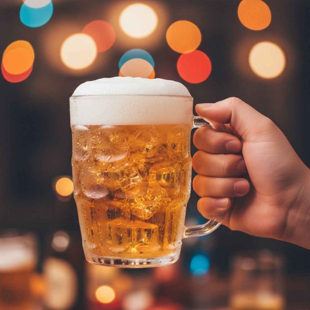 Creative Imitation Glass Plast - Wine In Beer Glass ulasan dan harga