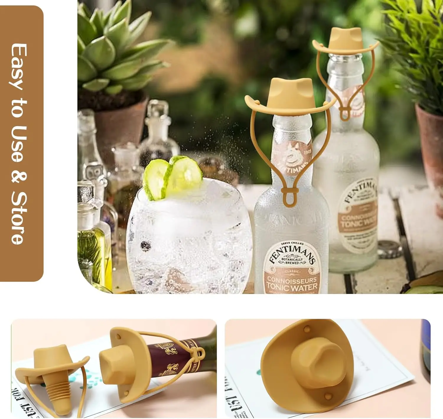 Creative Silicone Cowboy Hat W - Wine Beer Hat ulasan dan harga