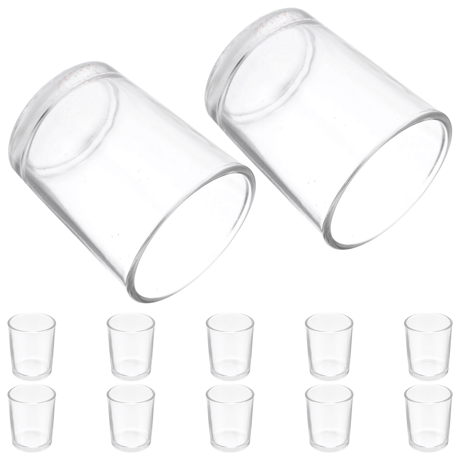 12Pcs Small Transparent Glass  - Wine Beer Glass ulasan dan harga