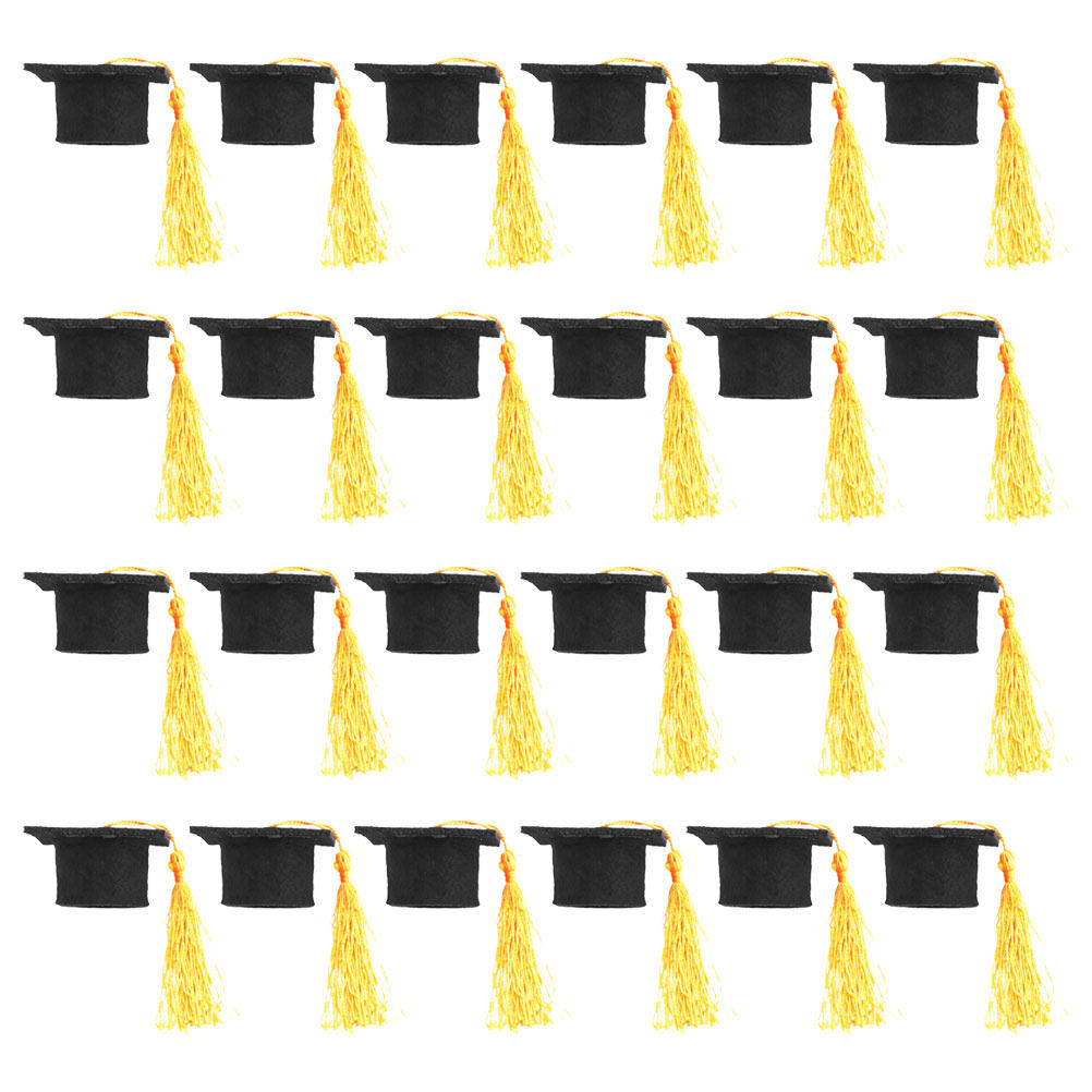 24Pcs Mini Graduation Cap Topp - Wine Beer Hat ulasan dan harga