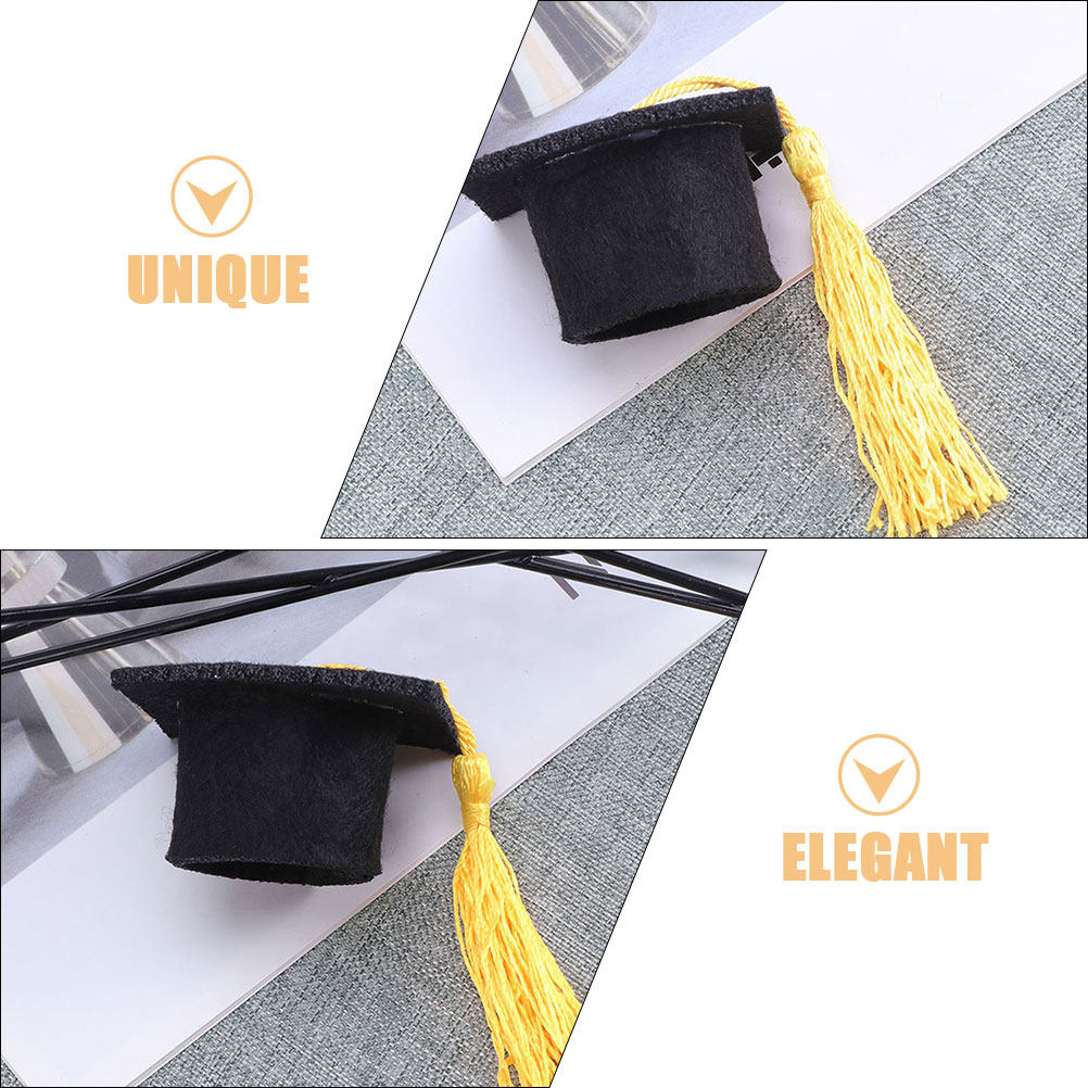 24Pcs Mini Graduation Cap Topp - Wine Beer Hat ulasan dan harga