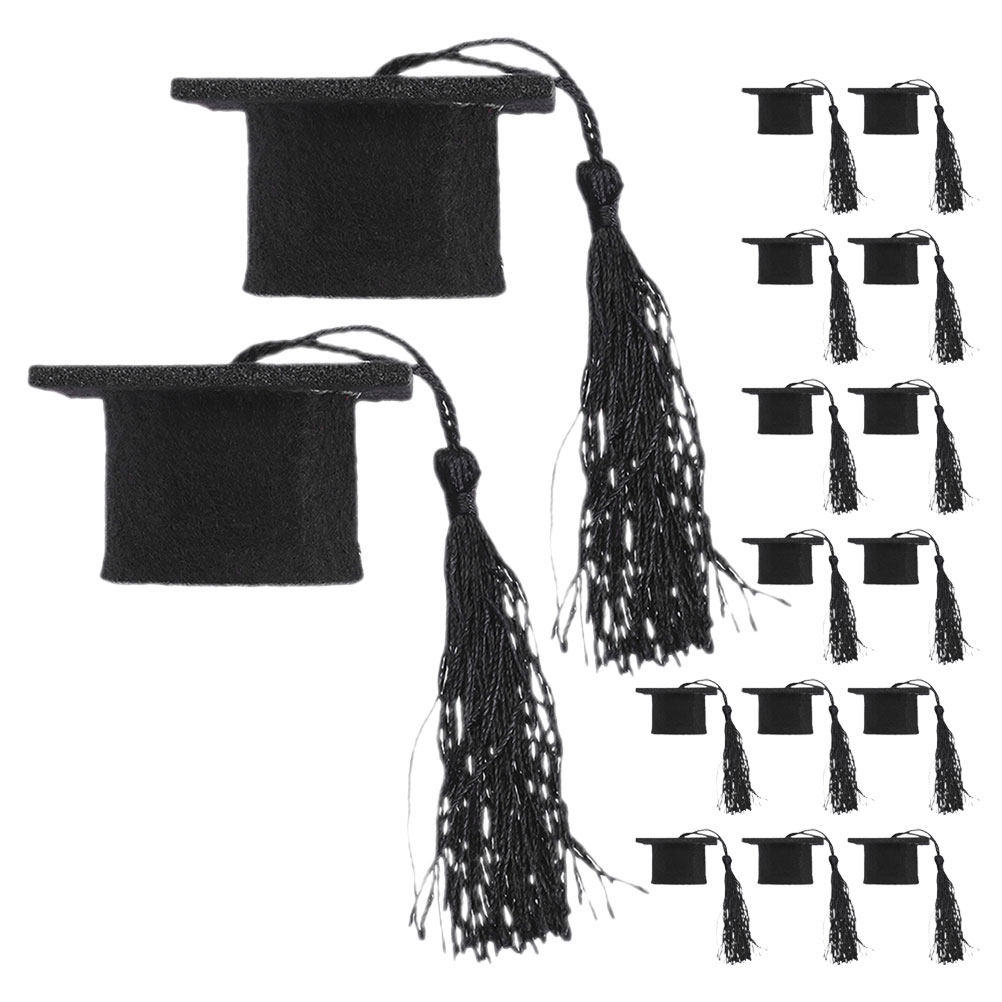 24Pcs Mini Graduation Cap Topp - Wine Beer Hat ulasan dan harga