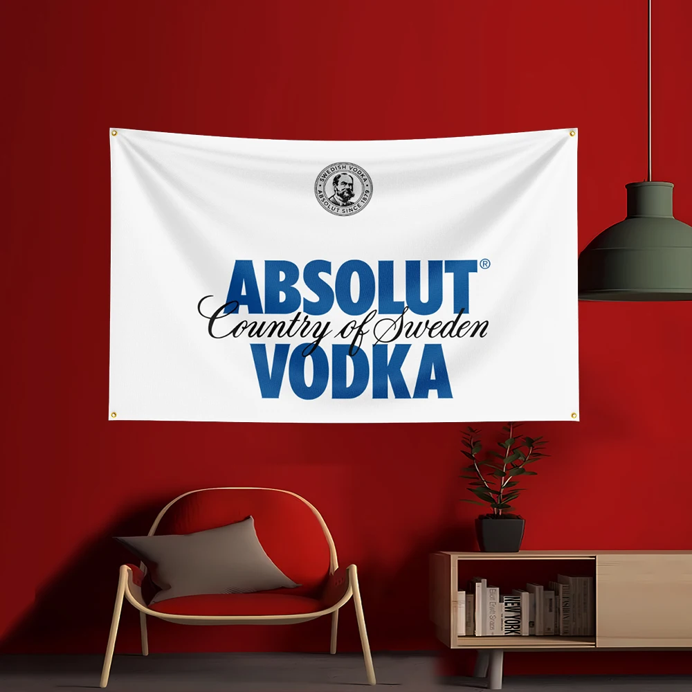 90X150CM A-Absolut Vodkas Flag - Wine Beer Garden ulasan dan harga