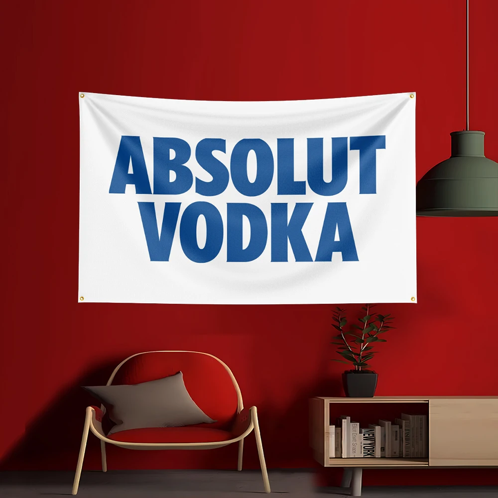 90X150CM A-Absolut Vodkas Flag - Wine Beer Garden ulasan dan harga