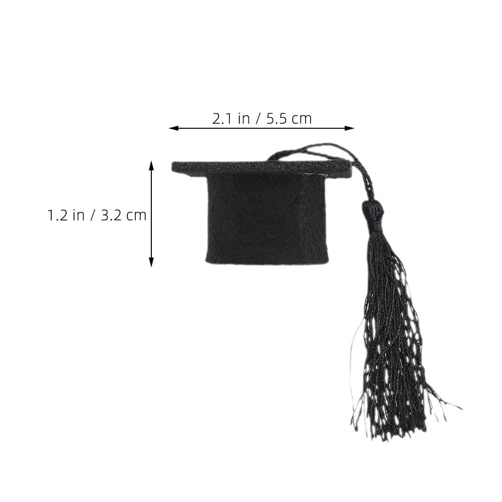 24Pcs Mini Graduation Cap Topp - Wine Beer Hat ulasan dan harga