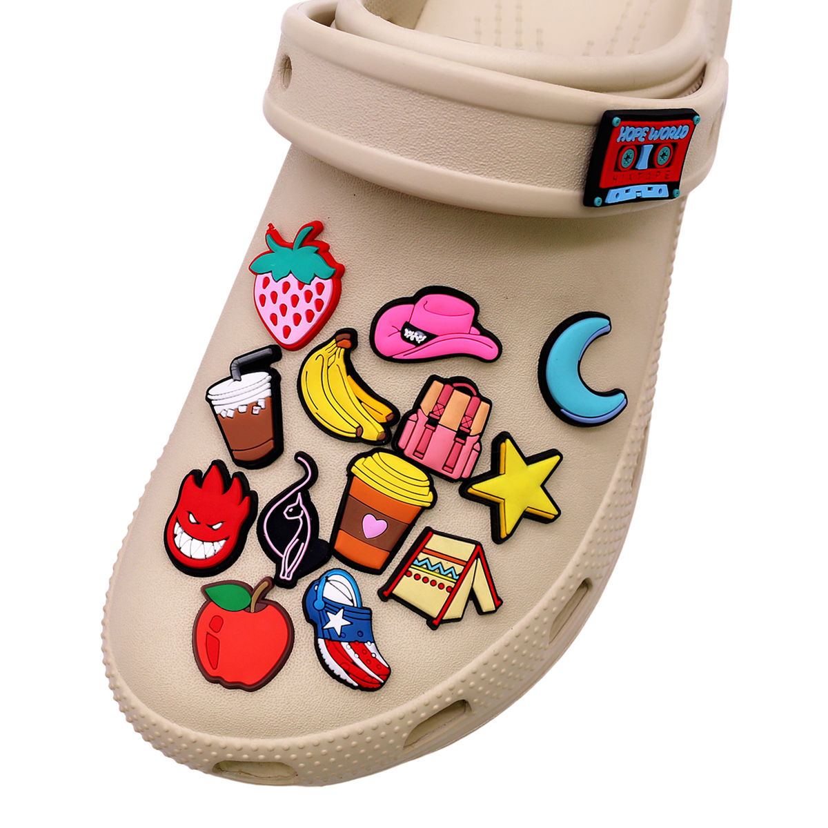 1 Pcs Novelty Shoe Charms Acce - Wine Beer Hat ulasan dan harga
