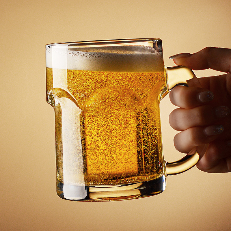 Household beer mug with handle - Wine Beer Glass ulasan dan harga