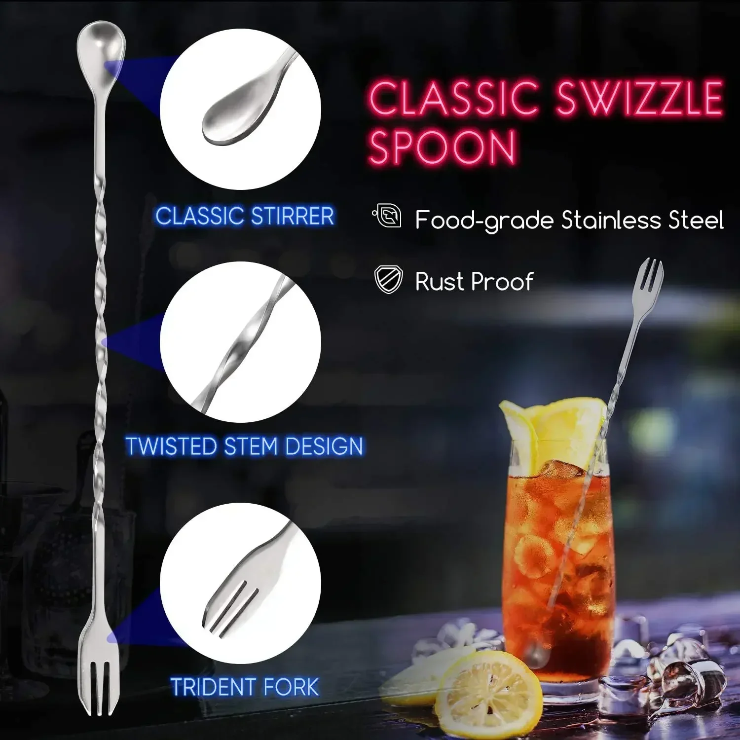 Stainless Steel Cocktail Muddl - Muddler Cocktail Bar ulasan dan harga