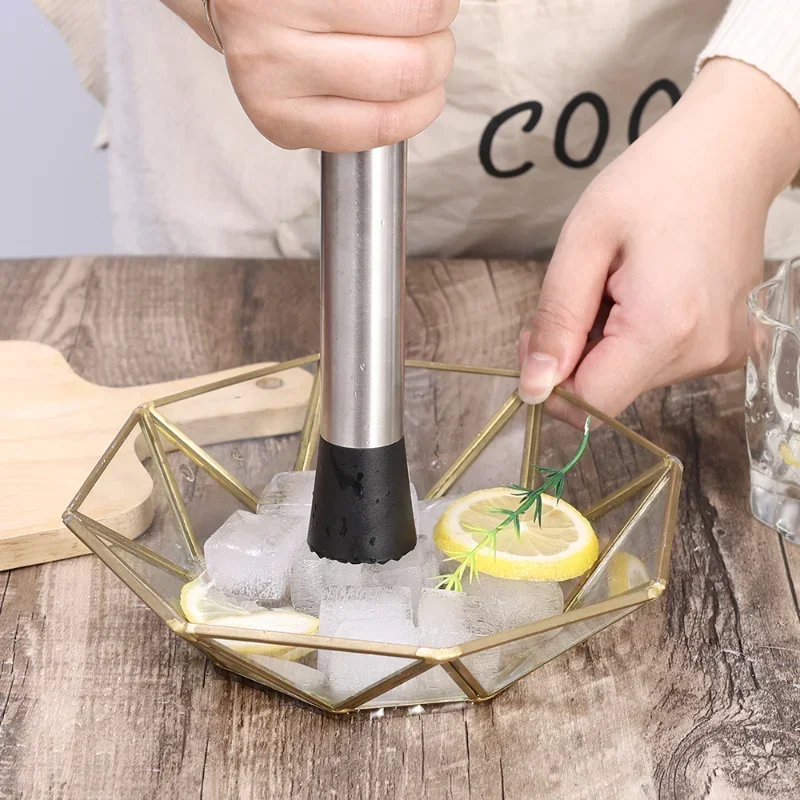 Stainless Steel Crushed Ice Ha - Muddler Cocktail Bar ulasan dan harga