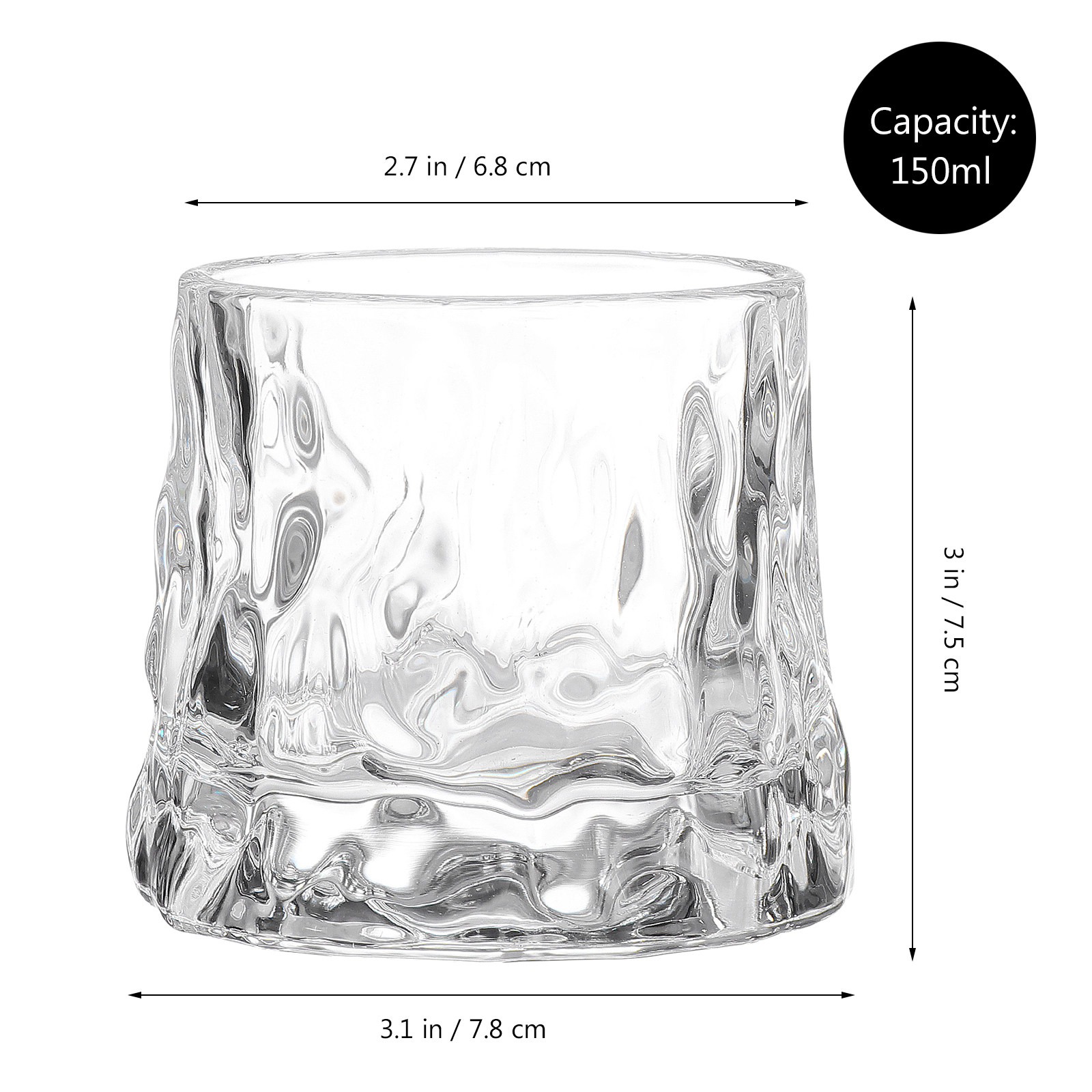 1Pcs Hammered Wine Glass Cup P - Wine Beer Glass ulasan dan harga
