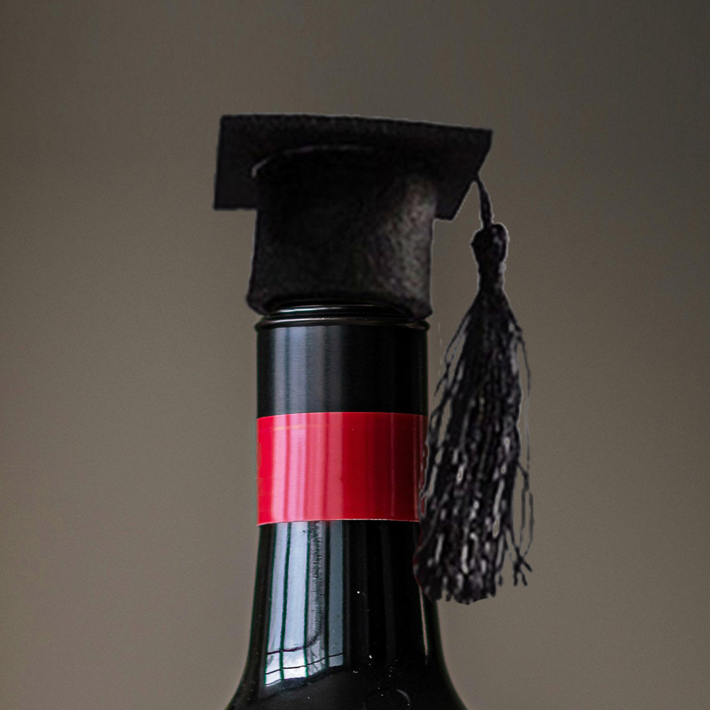 6Pcs Tassel Wine Bottle Cover  - Wine Beer Hat ulasan dan harga