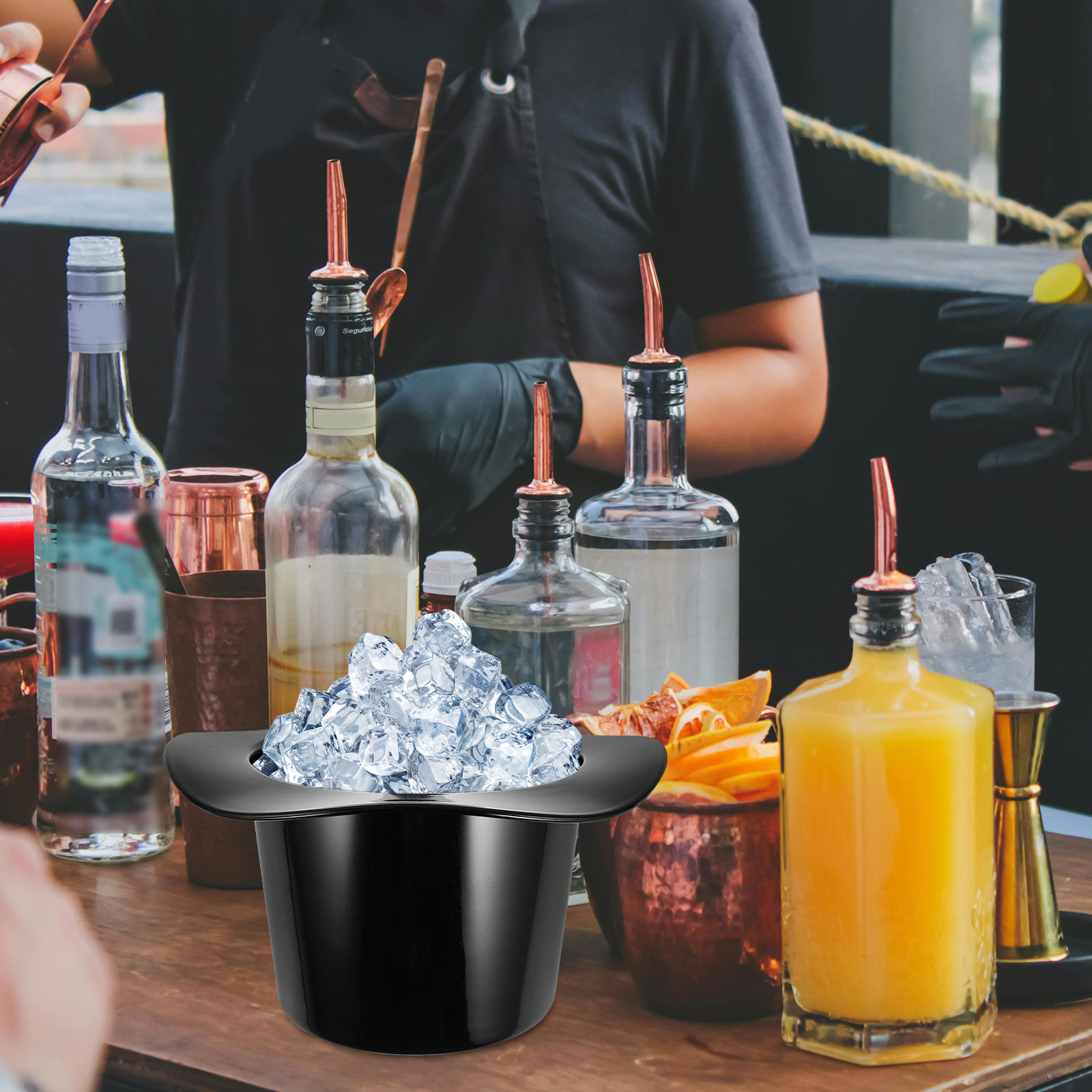 1200Ml Elegant Hat Shaped Ice  - Wine Beer Hat ulasan dan harga