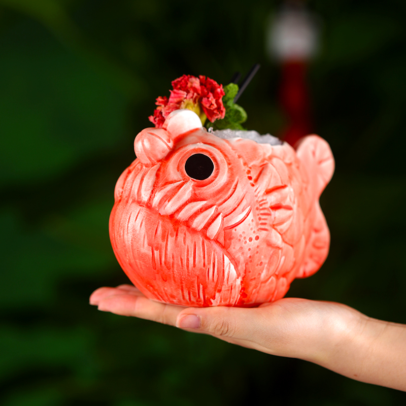 Cute Lantern Fish Cocktail Gla - Wine Beer Glass ulasan dan harga