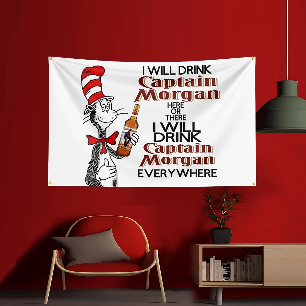 90X150CM C-Captain Morgans rum - Wine Beer Garden ulasan dan harga