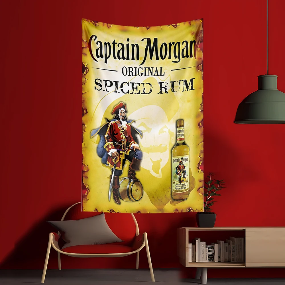 90X150CM C-Captain Morgans rum - Wine Beer Garden ulasan dan harga
